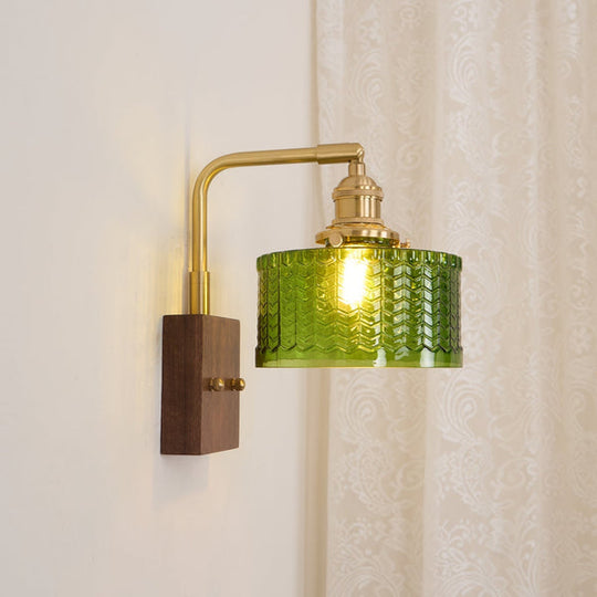 Wandleuchte | Rustikale Eleganz met Kunstglas