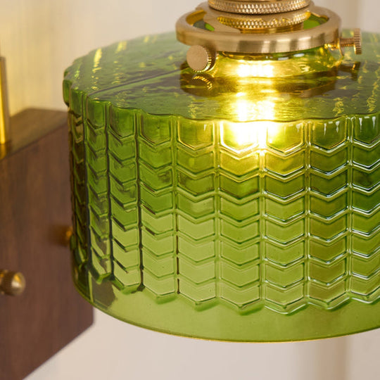 Wandleuchte | Rustikale Eleganz met Kunstglas