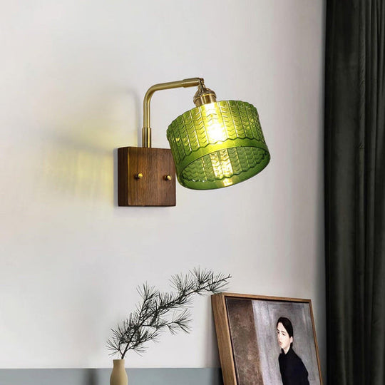 Wandleuchte | Rustikale Eleganz met Kunstglas