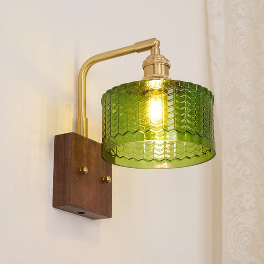 Wandleuchte | Rustikale Eleganz met Kunstglas