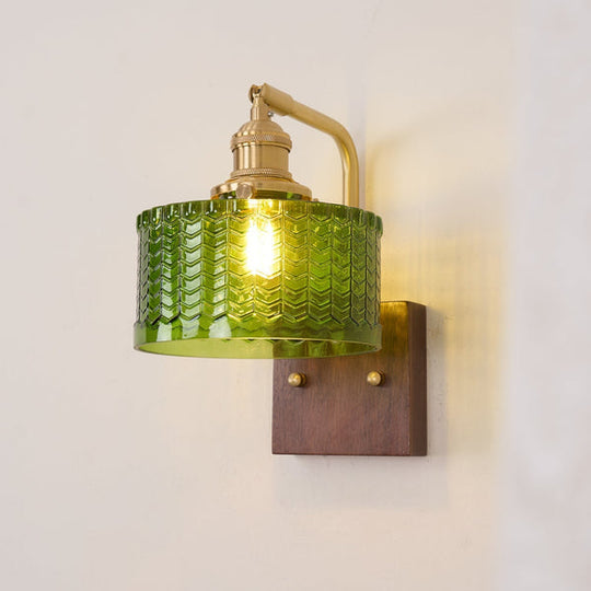 Wandleuchte | Rustikale Eleganz met Kunstglas