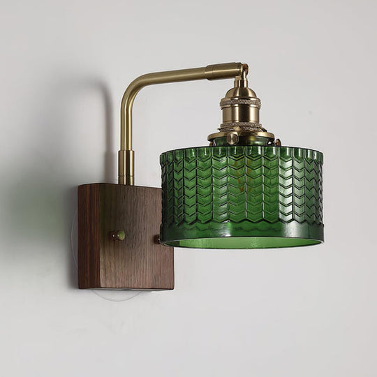 Wandleuchte | Rustikale Eleganz met Kunstglas