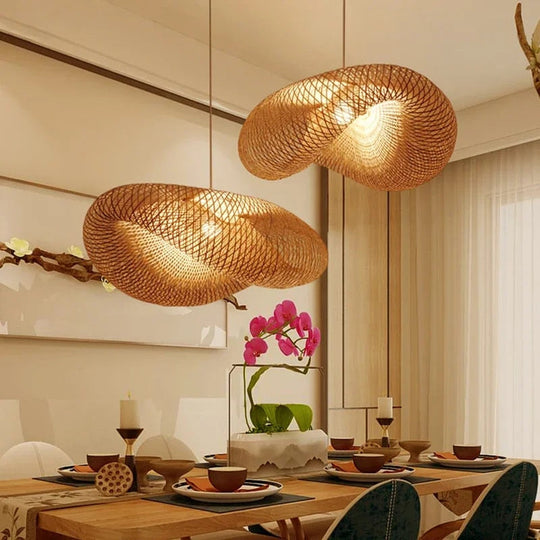 Hanglamp van bamboe
