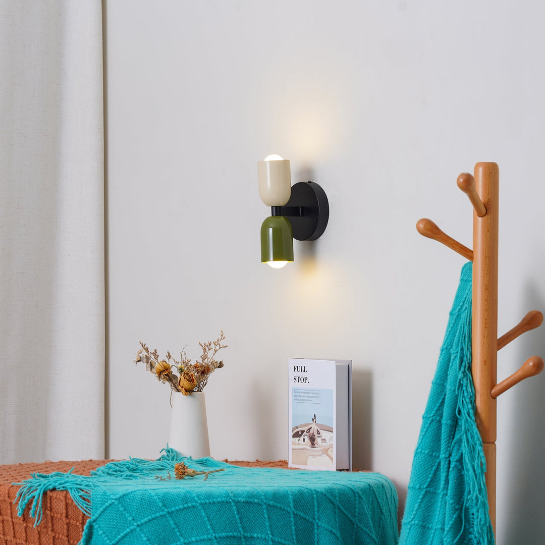Vintage dubbele kop Creatieve Home Deco Wandlamp