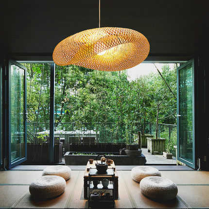 Hanglamp van bamboe