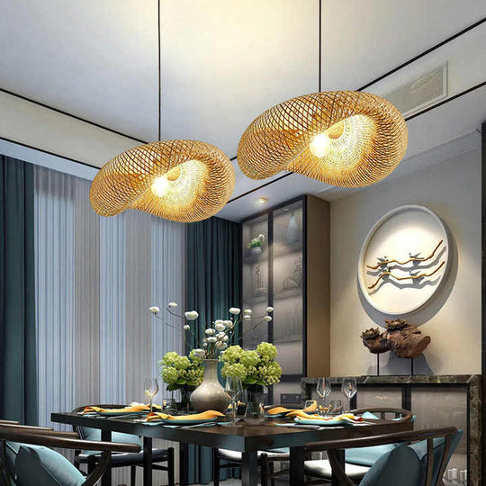 Hanglamp van bamboe