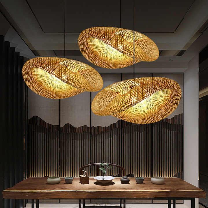 Hanglamp van bamboe