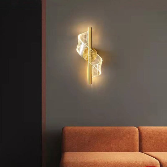 Luxe wandlamp met glazen kandelaars