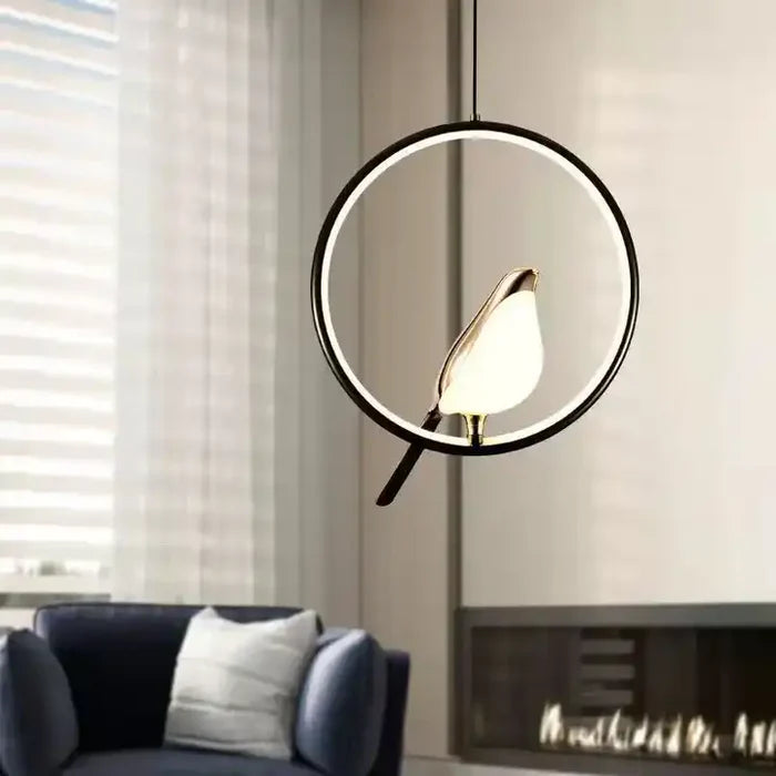 Luxueuze Hanglamp met Gouden Vogel