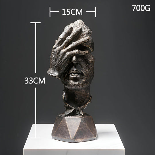 Expressive Face – Abstracte Gezichtsbeeld voor Thuis & Kantoor