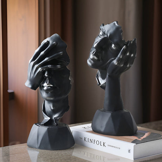 Expressive Face – Abstracte Gezichtsbeeld voor Thuis & Kantoor