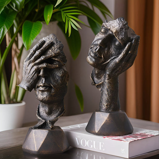 Expressive Face – Abstracte Gezichtsbeeld voor Thuis & Kantoor