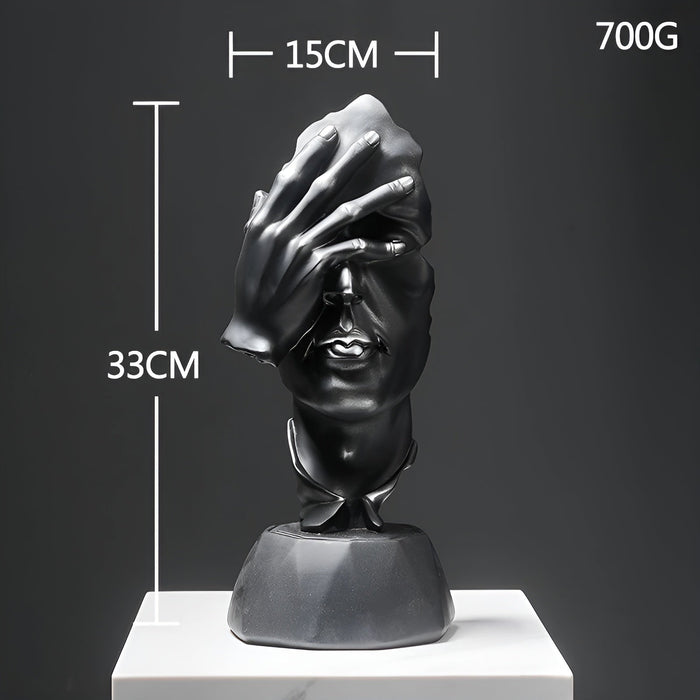 Expressive Face – Abstracte Gezichtsbeeld voor Thuis & Kantoor