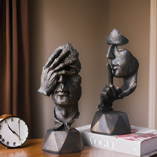 Expressive Face – Abstracte Gezichtsbeeld voor Thuis & Kantoor