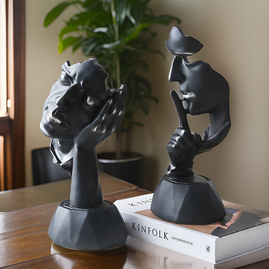 Expressive Face – Abstracte Gezichtsbeeld voor Thuis & Kantoor