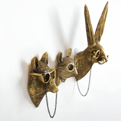 Golden Head – Multifunctionele Wandhaak & Decoratie