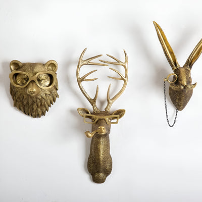 Golden Head – Multifunctionele Wandhaak & Decoratie