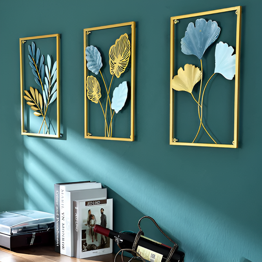 Blad-Inspiratie Nordic Metaal Wandkunst