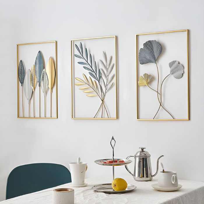 Blad-Inspiratie Nordic Metaal Wandkunst