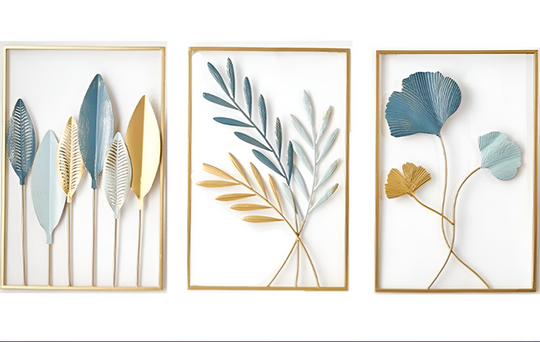 Blad-Inspiratie Nordic Metaal Wandkunst