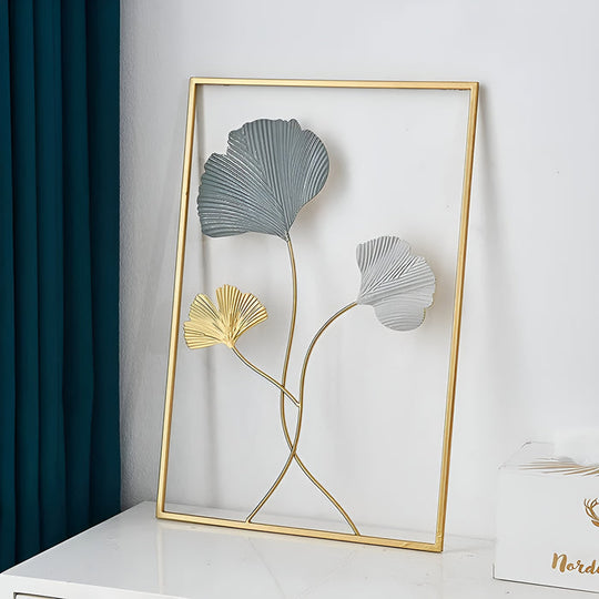 Blad-Inspiratie Nordic Metaal Wandkunst