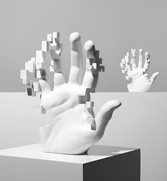 Glitch Mosaïek Hand