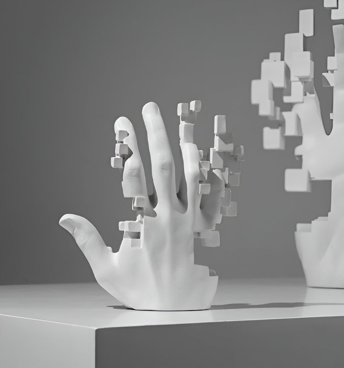 Glitch Mosaïek Hand