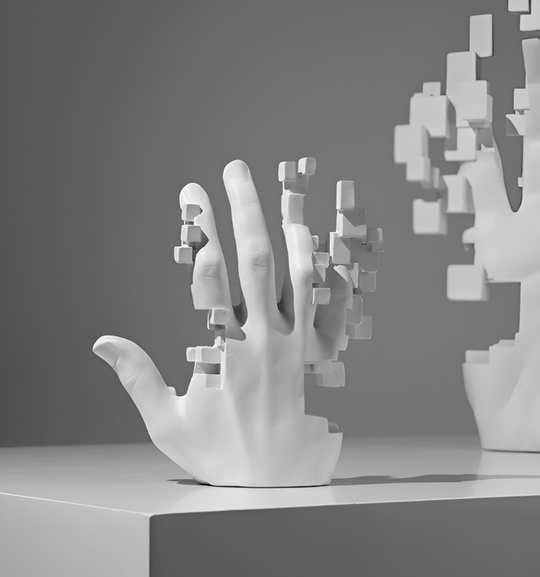 Glitch Mosaïek Hand