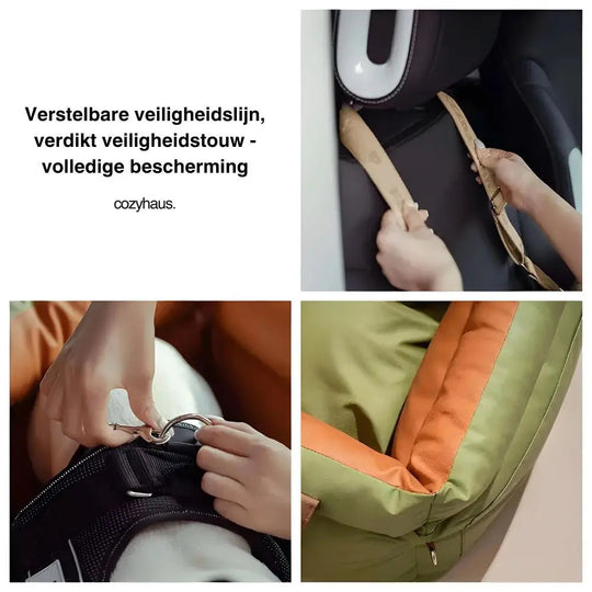 TravelPaws Bed - Leren Hondenauto stoel