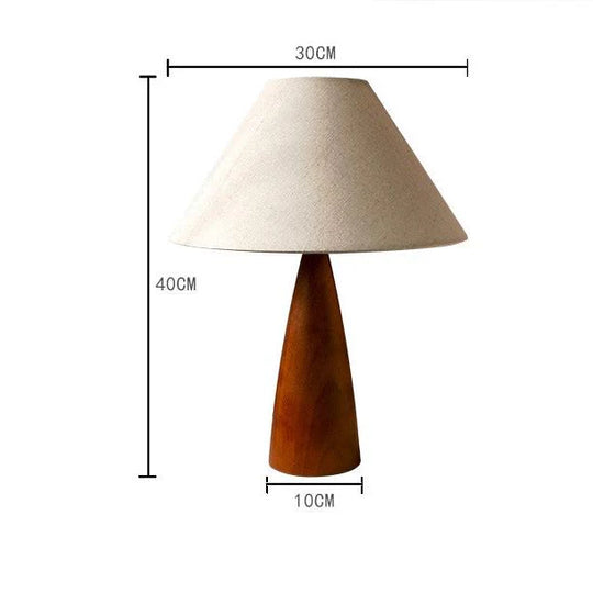 Retro Houten Tafellamp