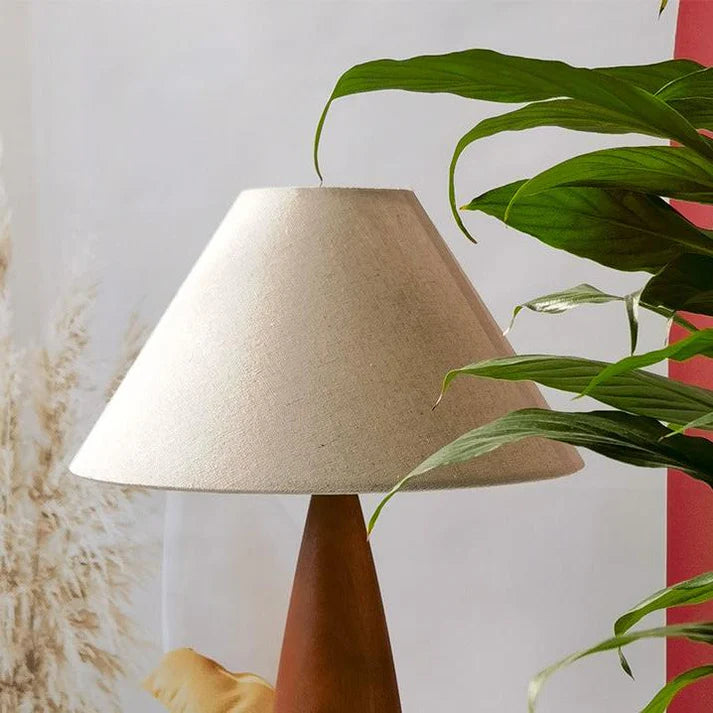 Retro Houten Tafellamp