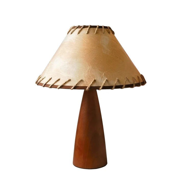 Retro Houten Tafellamp