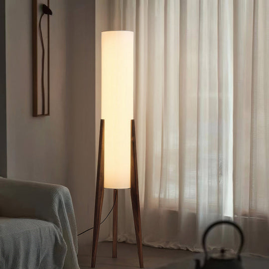 Walnoot Vloerlamp