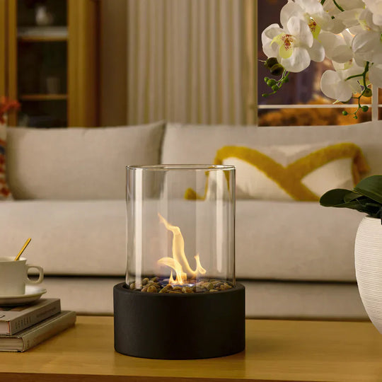 Moderne Draagbare Mini Vuurplaats Tafel Lamp
