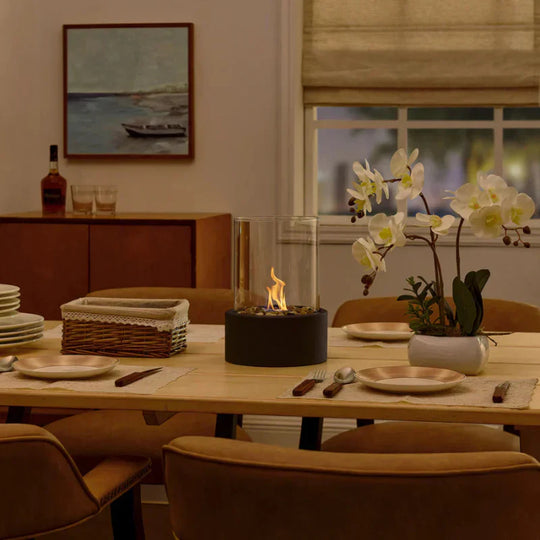Moderne Draagbare Mini Vuurplaats Tafel Lamp
