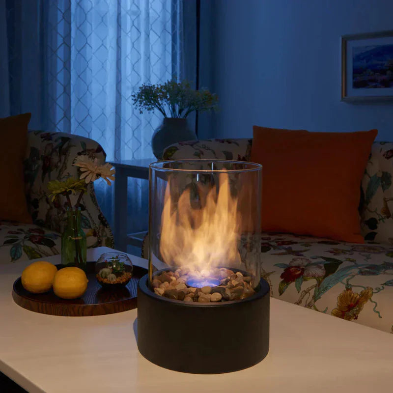 Moderne Draagbare Mini Vuurplaats Tafel Lamp
