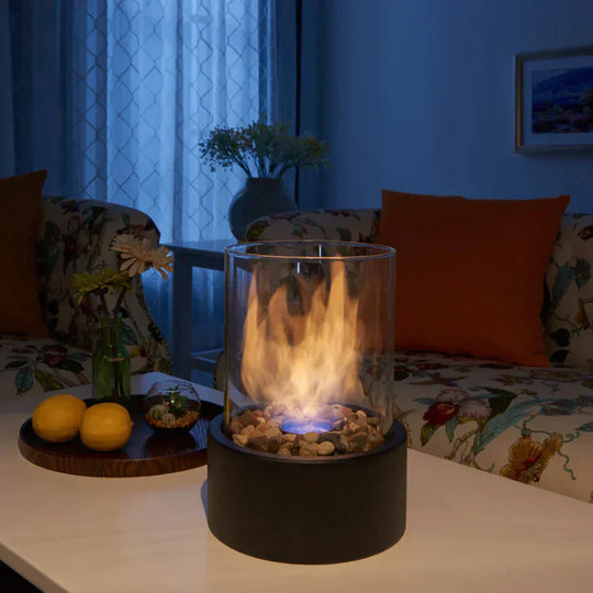 Moderne Draagbare Mini Vuurplaats Tafel Lamp