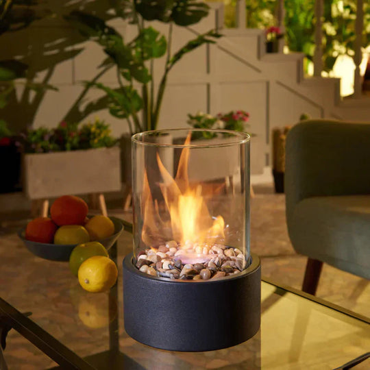 Moderne Draagbare Mini Vuurplaats Tafel Lamp