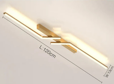 LED-Deckenleuchte mit Linienlicht