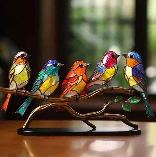 Vogelfiguren van Getint Glas – Elegantie en Natuur in Één