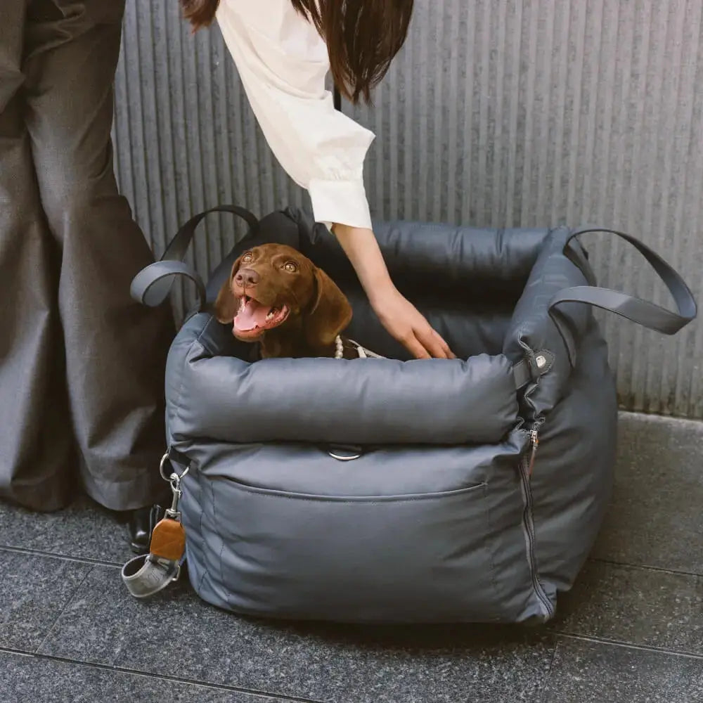 TravelPaws Bed - Leren Hondenauto stoel