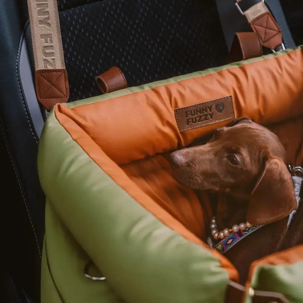 TravelPaws Bed - Leren Hondenauto stoel
