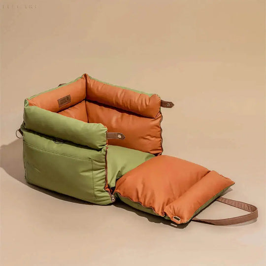 TravelPaws Bed - Leren Hondenauto stoel
