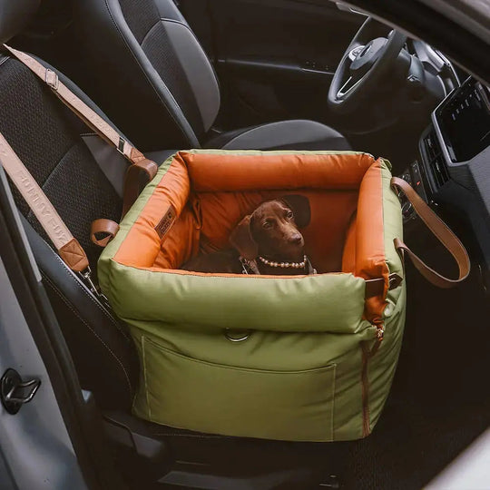 TravelPaws Bed - Leren Hondenauto stoel