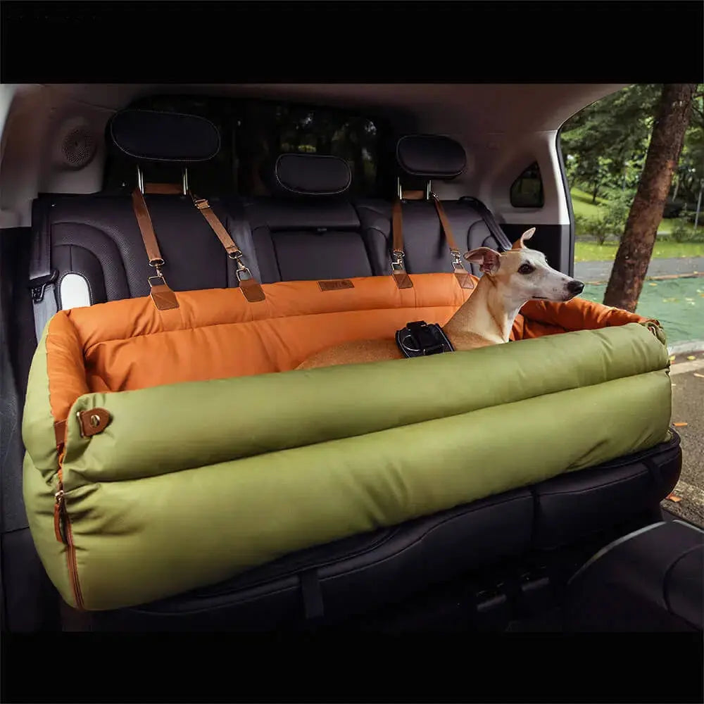 TravelPaws Bed - Leren Hondenauto stoel
