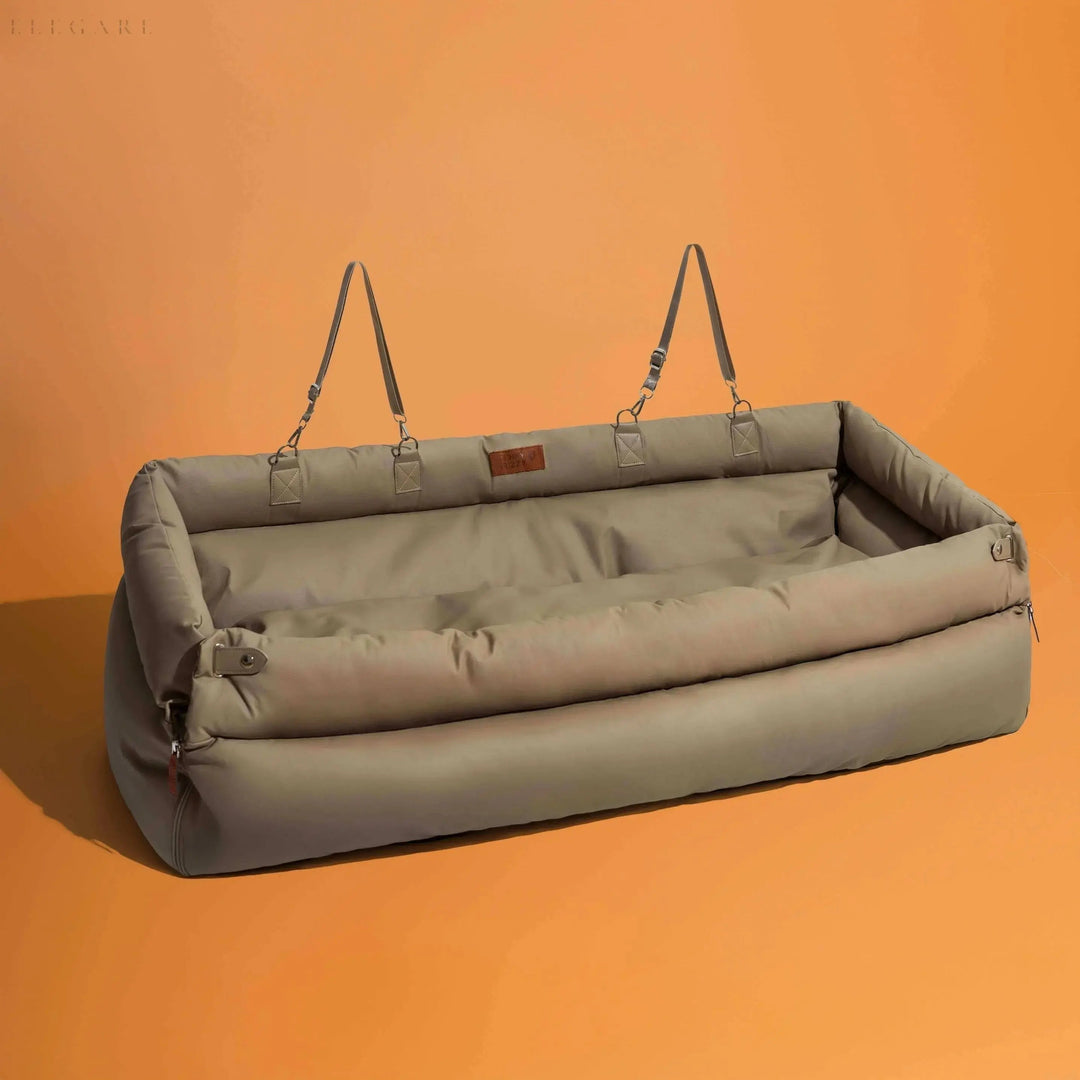 TravelPaws Bed - Leren Hondenauto stoel