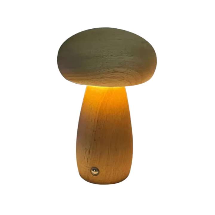 Nachtlamp in Paddenstoelvorm