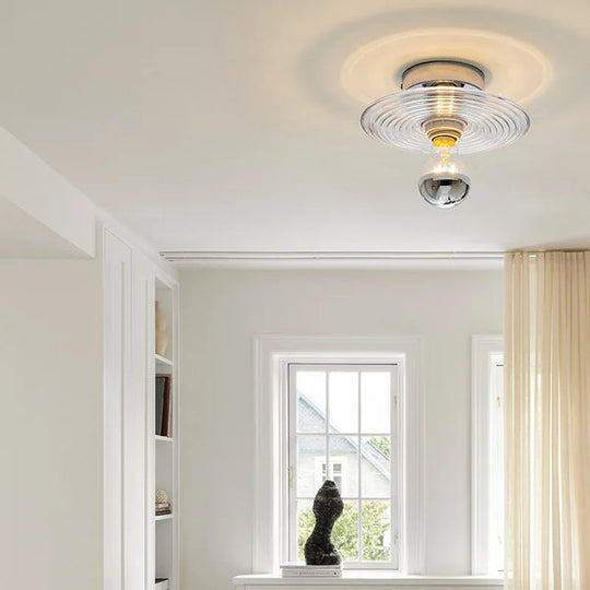 Vintage LED Glazen Wandlamp