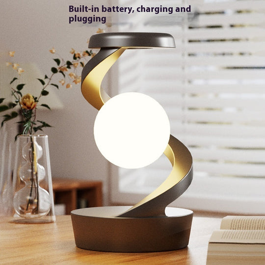 2-in-1 Draaibare Maanlamp met Draadloos Opladen