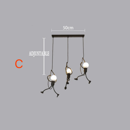 Retro Iron Man Hanglamp